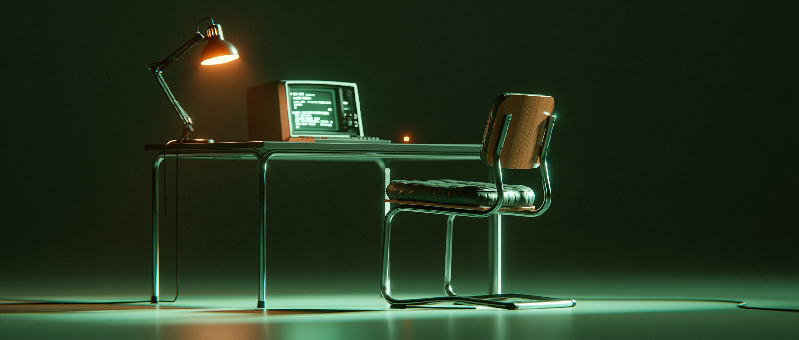 The Agent, an instrument photographed in the dark